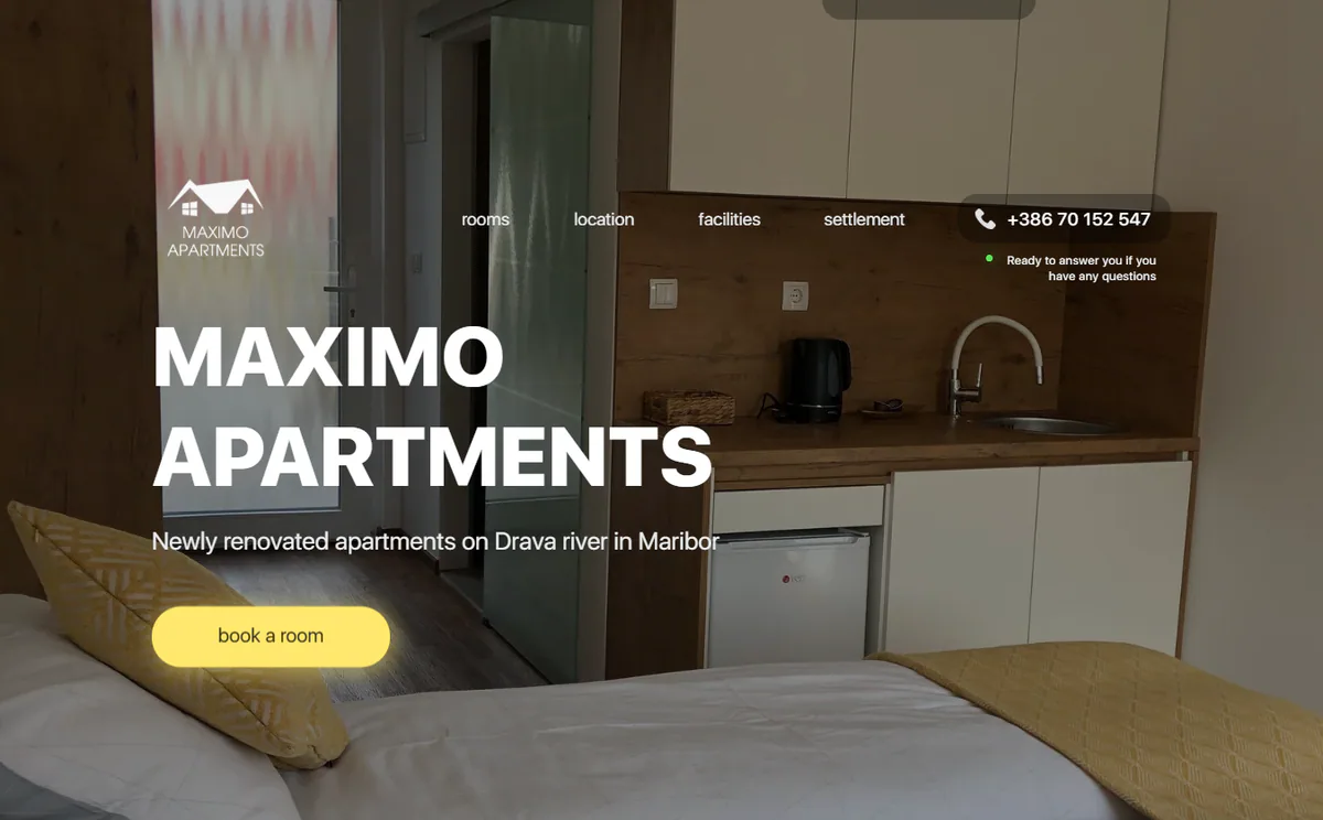 Domača stran Maximo Apartments